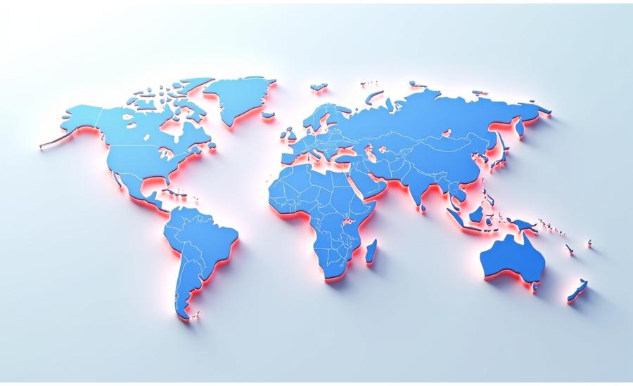 Carte interactive montrant des points lumineux sur différents continents, chacun représentant un partenaire éco-certifié de Lumière Voyage.